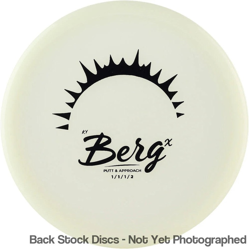 Kastaplast K1 Glow Berg X Putter (Stock Stamp) [Back Stock Inventory – Disc and Stamp Color WILL VARY]