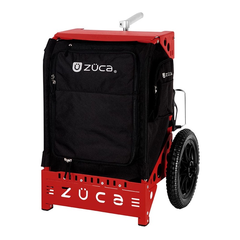Zuca Red Backpack LG Disc Golf Cart – Black Trekker LG Insert Bag