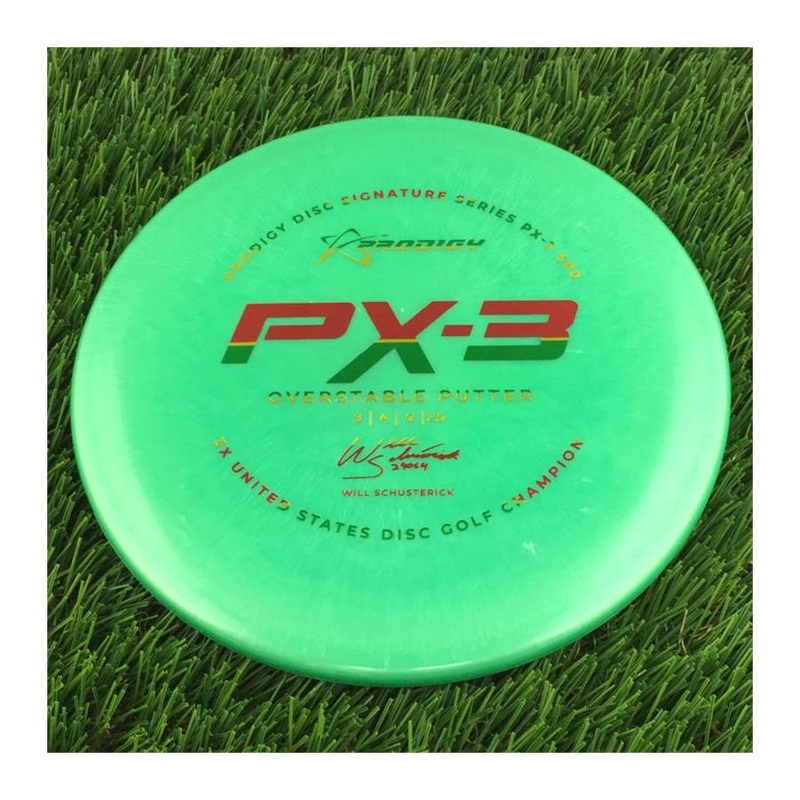 Prodigy 500 PX-3 with 2022 Signature Series Will Schusterick – 3X United States Disc Golf Champion Stamp – 170g Green
