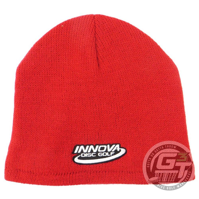 Innova Logo Solid Fleece Lined Knit Beanie Winter Disc Golf Hat