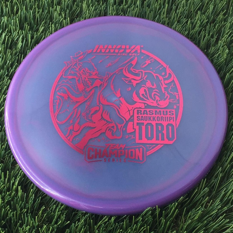 Innova Proto Glow Champion Toro with Rasmus Saukkoriipi Team Champion Series 2025 Stamp – 175g – Translucent Blurple