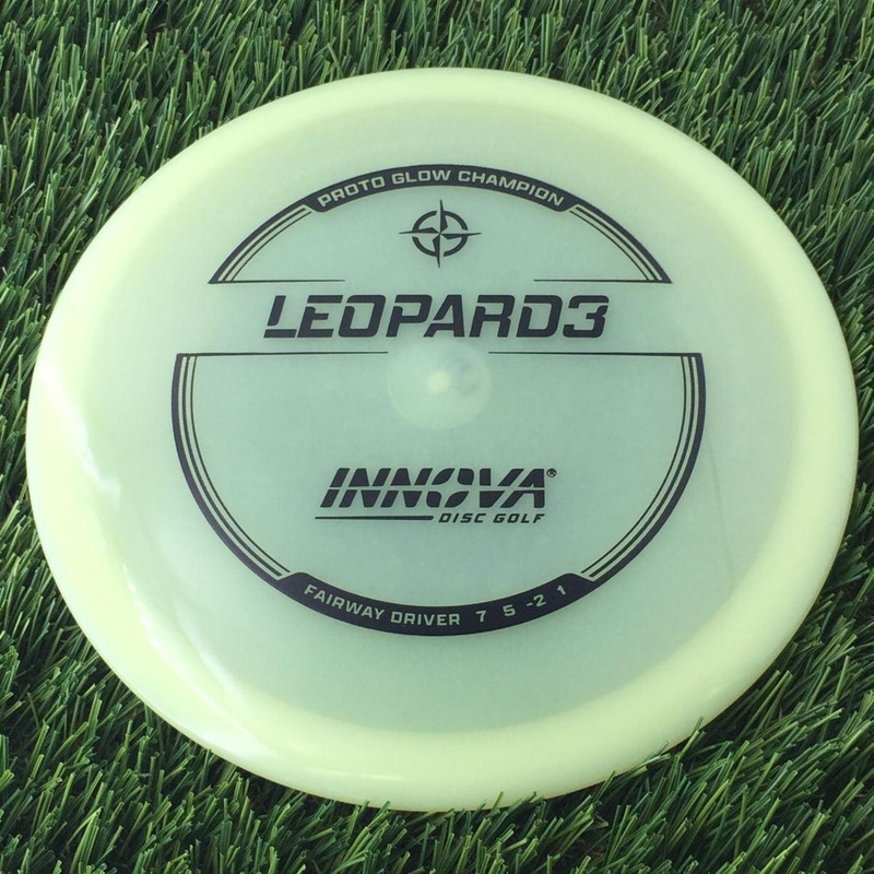Innova Proto Glow Champion Leopard3 with Burst Logo Stock Stamp – 169g – Translucent Glow