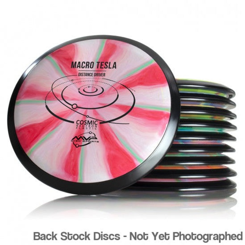 MVP Cosmic Neutron Macro Macro Tesla Junior Driver (Stock Stamp) [Back Stock Inventory – Disc and Stamp Color WILL VARY]