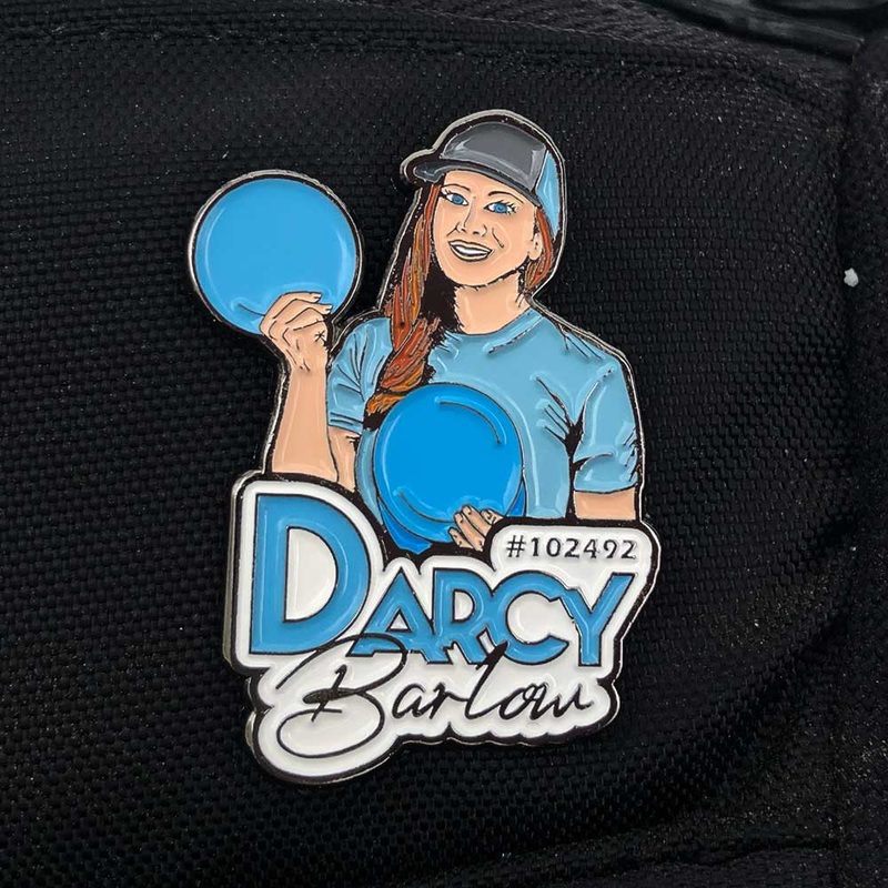Darcy Barlow Disc Golf Pin – Series 1