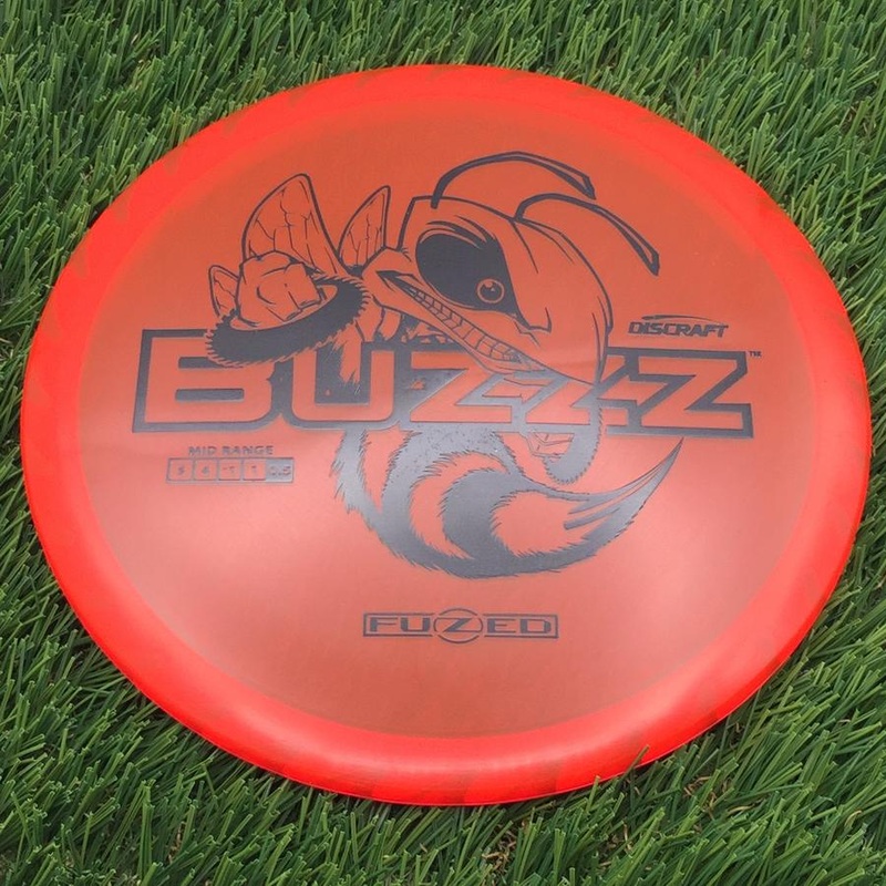Discraft Elite Z FuZed Line with Saw Pattern Buzzz with Big Bee with Saw Blade – “Buzzzsaw” Stamp – 175.35g – Red