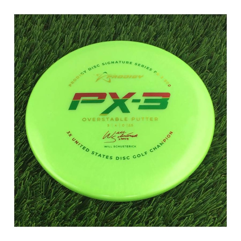 Prodigy 500 PX-3 with 2022 Signature Series Will Schusterick – 3X United States Disc Golf Champion Stamp – 172g Light Green