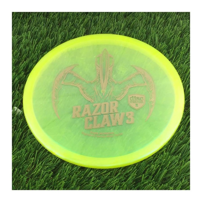 Discmania Evolution Meta Tactic with Razor Claw 3 – Eagle McMahon Signature Series Stamp – 173g – Translucent Yellow