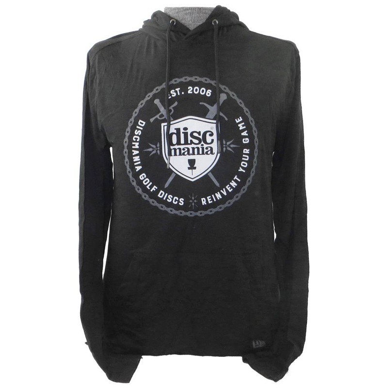 Discmania Shield & Swords Hooded Long Sleeve Performance Disc Golf T-Shirt