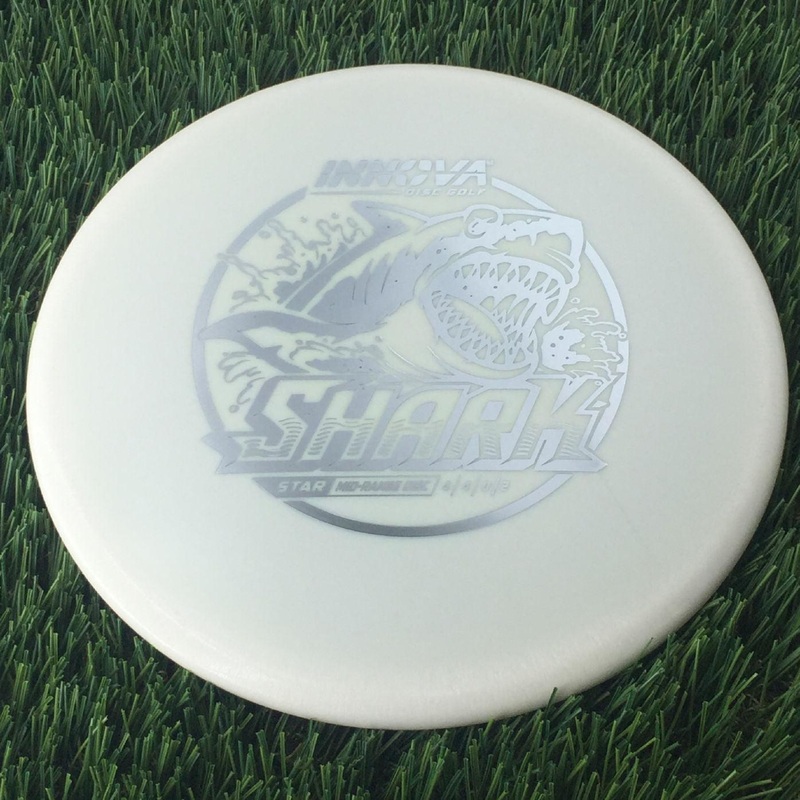 Innova Star Shark with Burst Logo Stock Stamp – 147g White