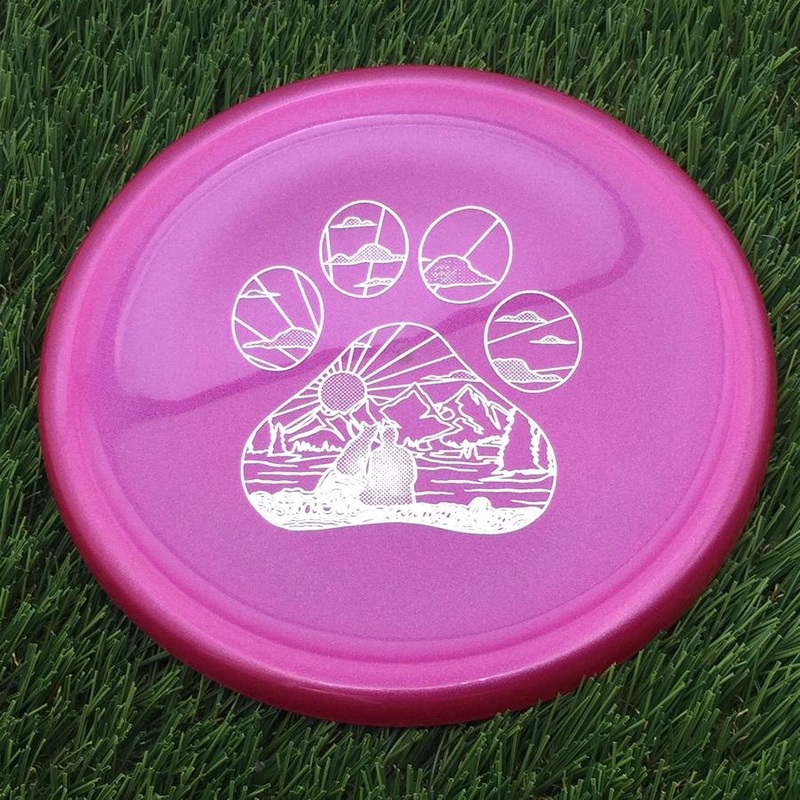 Kastaplast K1 Hard Berg X with Stacie Rawnsley Tour Series 2024 – Pawprint Sunset Stamp – 175g – Solid Purple