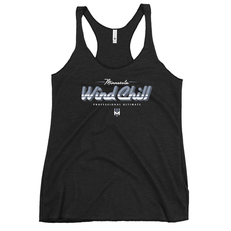 Wind Chill Women’s Racerback Tank – Black 3D Text